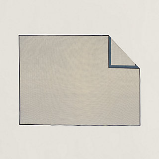 Cheval a la Couverture picnic mat - Blue | Hermès USA